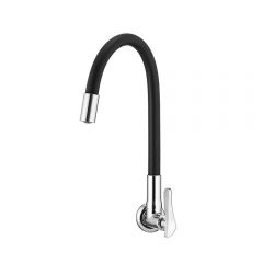 TORNEIRA LORENZETTI PAREDE B.FLEXIVEL 1178 B27 BLACK 1/2'