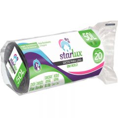 Saco Para Lixo 50 Litros Rolo Com 20 Pecas Starlux