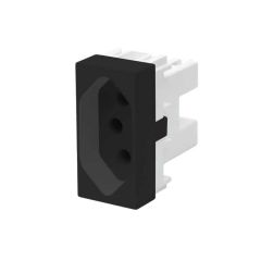 Modulo Tomada 2p+t Habitat Preto - 20a - 250v - Fame