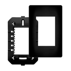 Placa Habitat Black - 03 Modulo - 4x2 - Fame