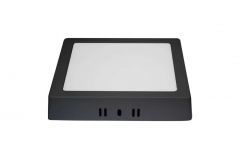 PAINEL LED SLIM SOBREPOR QUADRADO 12W BIVOLT PRETO BLUMENAU