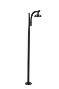 Poste Jardim Colonial Globo Simples 45° Boca 1xe27 Blumenau