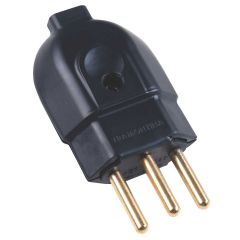 Plug 3p+t 20a Pad 180º Macho Preto Tramontina