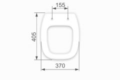 Assento Astra Tvtk Versato Almofadado Branco