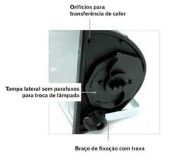 Refletor Aluminio 01 Lamp.e-27 Ta250 Taschibr