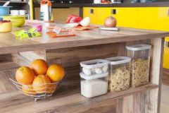 Fruteira Mesa Aramada Quadrada Cromada Prat-k