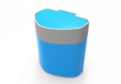 Lixeira Pia Plastica 5 Litros Azul Prat-k