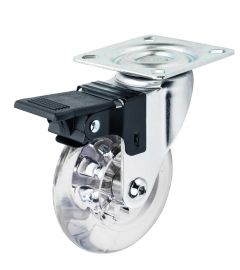 Rodizio Soprano Silicone 50mm C/freio Pratice