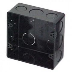 Caixa Luz 4x4 Plastica Preta Canal