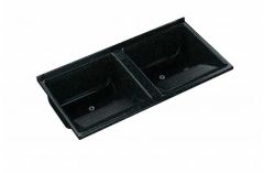 Tanque Lavar Roupa Mármore Sintético 124 x 62cm Preto - Rorato