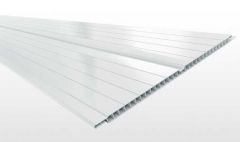 Forro Pvc Double Frisado 7mm - 20cm Branco 4 Metros Versati