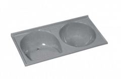 TANQUE LAVAR ROUPA SINTETICO 124 X 62CM CINZA - RORATO