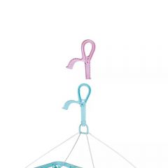 Varal Mini Dobravel Ret. 32 Prendedores Azul Mor