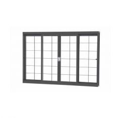 Janela Crv Aciaco 120 X 12 X 200cm Grade Quadrada