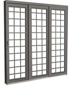 Porta Aco Crv Correr 3 Fl Romana 14 X 200 X 215cm Esquerda