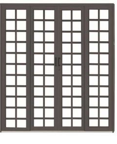 Porta Aco Crv Correr 4 Fl Romana 12 X 200 X 215cm