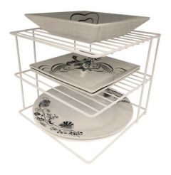 Organizador De Pratos Quadrado Branco Dicarlo