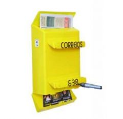 Caixa De Correio Amarela Grade Goma