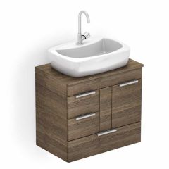 Gabinete C/cuba Banheiro 60cm Thema Wengue Incepa