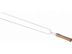 Espeto Aco Duplo 65cm Mor