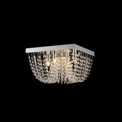 Luminaria Cristal Seine Quad.sobrepor 4 X 50w 300 X 190mm