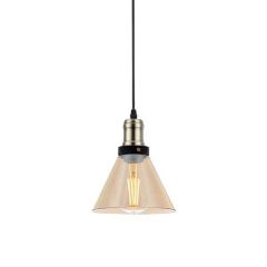Pendente Vintage Ambar Cone 1 X 60w 182 X 219 Mm