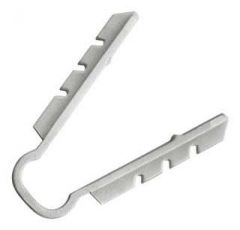 Abracadeira Fixa Fio Grampo N8 10 Pecas Goma