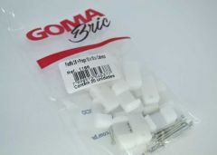 Abracadeira Fixa Fio Paralelo 1,5mm 20 Pecas Goma