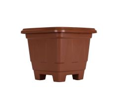 Vaso Quadrado Nº 05 Terracota 19 X 23 X 23cm Plasmarc
