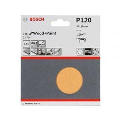 Lixa Bfwood + Paint 115mm Gr-120 C/10 Pecas Bosch
