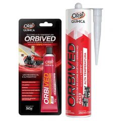 Selante Silicone 250g Acetico Vermelho 6413 Orbived