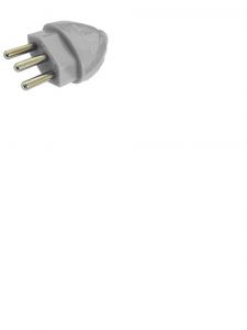 Plugue Macho 2p+t 10a 250v Cinza Daneva