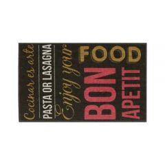 Tapete Gourmet Cotton Food 50 X 80cm Kapazi
