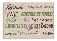 Tapete Cleankasa 50 X 120cm Feijoada Kapazi