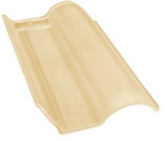 Telha Ceramica Esmaltada Americana 26 X 45cm Palha Karina