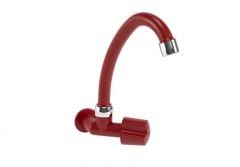 Torneira Duda Cozinha Bica Movel Madri Vermelha 1/2"