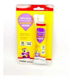 Selante Silicone 50g Acetico Incolor Quartzolit