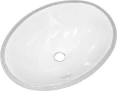 Cuba Louca Oval Embutir Onix Diva 50.5 X 38.5cm Branco