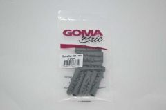 Bucha Plastica 08mm 10 Pecas Goma Bric