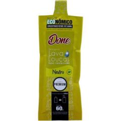 Detergente Concentrado Sache Neutro 60ml Done