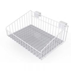 Cesto Aramado P/barra 29mm Reta Branco Dicarlo