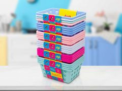 Conjunto 4 Cestas Organiza Pequena Color Dup