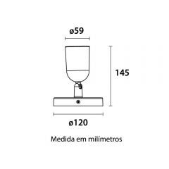 Spot Led Branco Abs 5w 350lm 6500k Bivolt Blumenau
