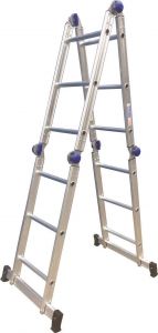 Escada Aluminio Articulada 16 Degraus - Real