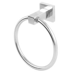 Porta Toalha Argola Luxo - 4009 Quadratt Cromado- Imperatriz