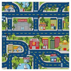 Tapete Brisa Infantil 130cm X 100cm Pista - Kapazi