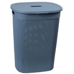 Cesto De Roupas Plastico 55lt Azul Mediterraneo Rb9 - Astra