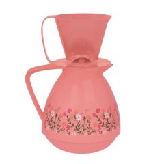 Conjunto Bule E Coador Amare Decorado Pessego Primavera Mor