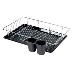 ESCORREDOR DE LOUCAS PRETO 18 PRATOS - MOR