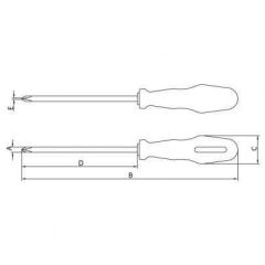 Chave Philips 3/16x04 - 05x100mm Tramontina